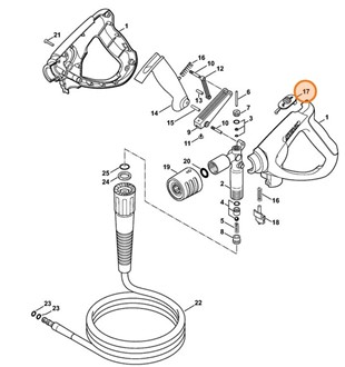 Dźwignia zabezpieczająca, Stihl 49255021600