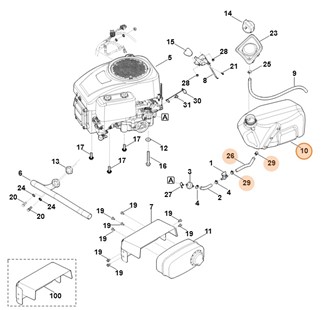 Zbiornik paliwa, Stihl 61403500400