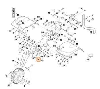 Nakrętka M10, Stihl 62509550900