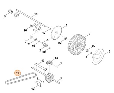 Pasek klinowy, Stihl 63407042110