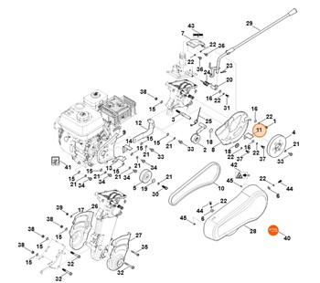 Ramię naprężające, Stihl 62507116301