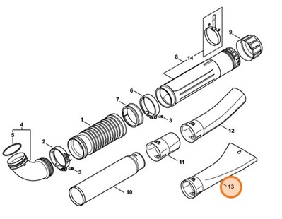 Dysza płaska zagięta, Stihl 42827086304