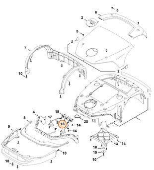Uchwyt przewodów, Stihl 63094481200
