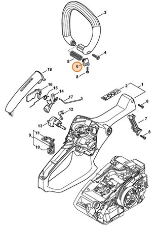 Zatyczka antywibracyjna, Stihl 11467922904