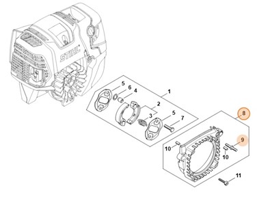 Obudowa wentylatora, Stihl 43130801801