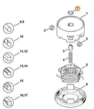 Pierścień, Stihl 41117169300