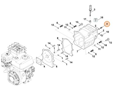Śruba mocowania sprężyny, Stihl 62517160400