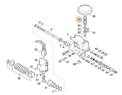 Tłok sterujący, Stihl 47805100301