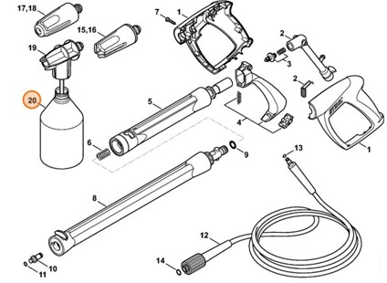 Butelka ze środkiem czyszczącym, Stihl 49155070101