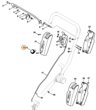 Przycisk M10x1,5, Stihl 42247932800