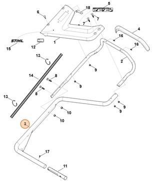 Dolna część uchwytu kierującego, Stihl 63787802816
