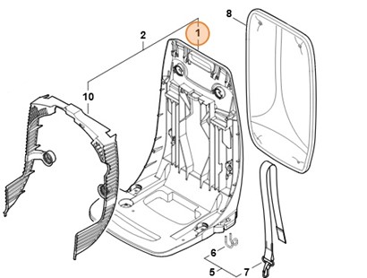 Nośna płyta barkowa, Stihl 42447011805