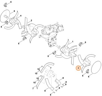 Zespół roboczy kompl., zewn. lewy, Stihl 62427100210