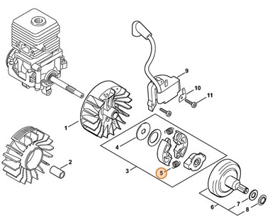 Sprężyna naciągowa, Stihl 41401627901