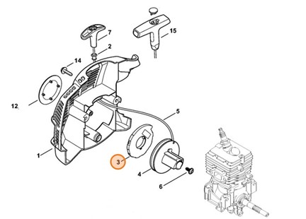 Sprężyna powrotna, Stihl 41801900600