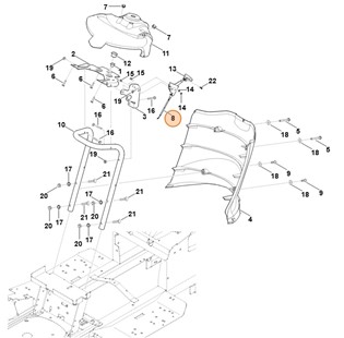 Cięgno gazu, Stihl 61701801120
