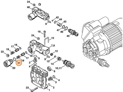 Okrągły pierścień uszczelniający 20,24x2,62, Stihl 96459457641