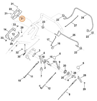 Osłona blaszana, str. lewa, Stihl 63787631600