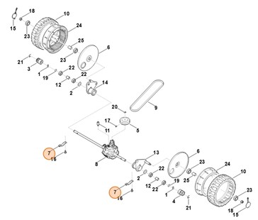 Uchwyt osi, Stihl 63757632810