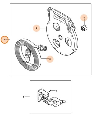 Wąż płaski z bębnem, Stihl 49105008600