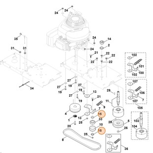 Podkładka zaciskowa, Stihl 60127640500