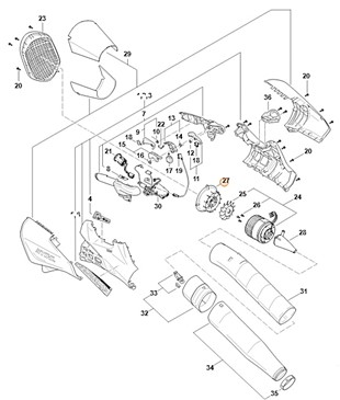 Stożek wlotu, Stihl BA017611101