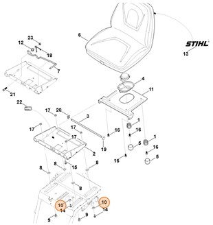 Pierścień odległościowy, Stihl 61707633700