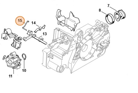Cięgno sterowania układem rozruchowym, Stihl 11301852000