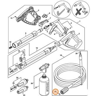 Okrągły pierścień uszczelniający N10,82x1,78-FKM90, Stihl 96459519520