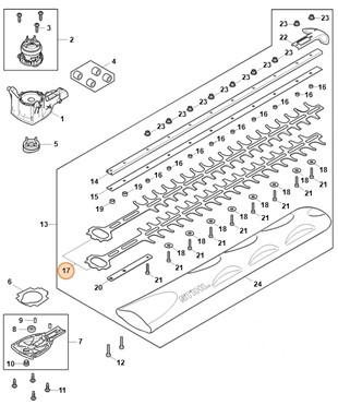 Nóż / noże 600 mm / 24", Stihl HA067106001