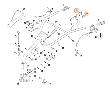 Wyłącznik zatrzymujący, Stihl 62504300200