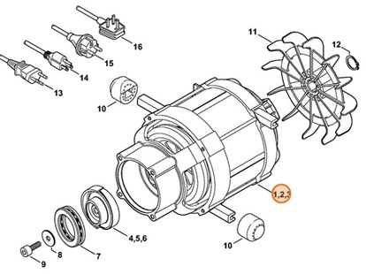 Silnik elektryczny 127 V/60 Hz, Stihl 47756000201