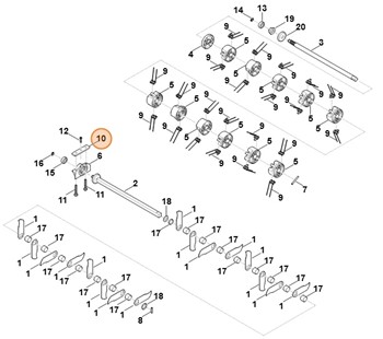 Płytka wspornika, Stihl 62917610500