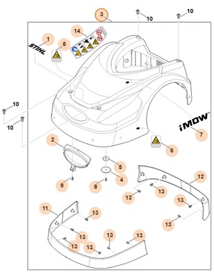 Pokrywa, Stihl 63017802025