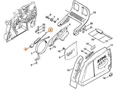 Sprężyna naciągowa, Stihl 11241605500