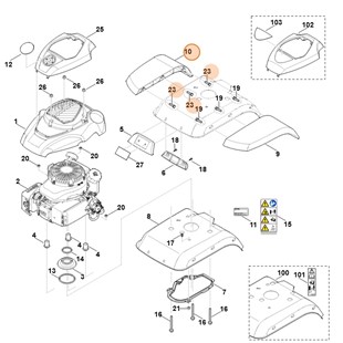 Listwa ochronna prawa, Stihl 62428200205