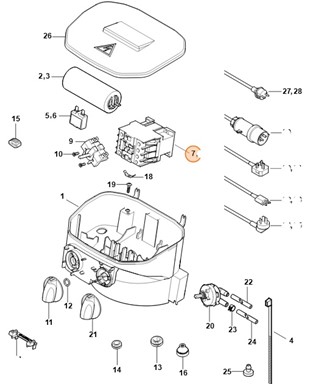 Zabezpieczenie 3SC8-18-10 400 V/50, 60 Hz, Stihl 47534370503