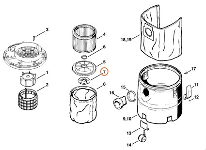 Nakrętka zamykająca, 47097038100