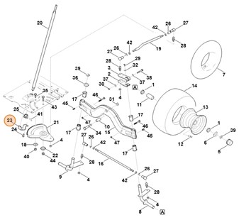 Uchwyt, Stihl 61657036900