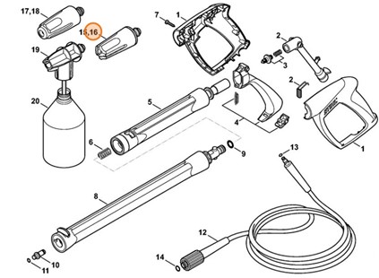 Dysza turkusowa, Stihl 49005006322