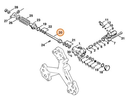 Tłok sterujący, Stihl 47055110310