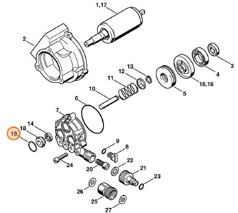 Okrągły pierścień uszczelniający 23,82x1,78, Stihl 96459457704