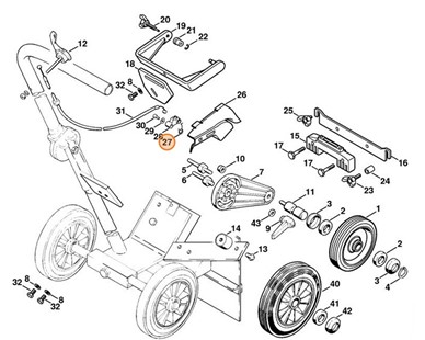 Sprężyna ramieniowa, Stihl 42211824501