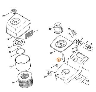 Śruba z gwintem dwustronnym, Stihl 42011481001