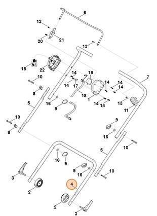 Dolna część uchwytu kierującego, Stihl 62917634800
