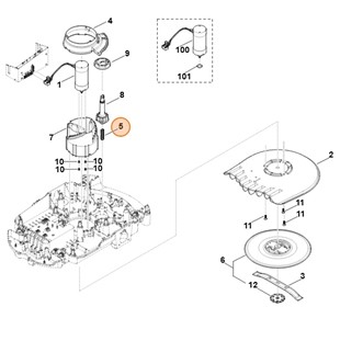 Sprężyna dociskowa, Stihl 63097036400