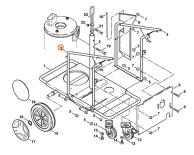 Rama - strona lewa, Stihl 47527902101