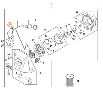 Prowadnica linki, Stihl 42831901221