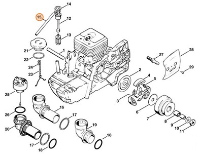 Wąż 135 mm, Stihl 11063580700