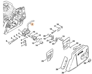 Zestaw przewodu olejowego, Stihl 11240071010